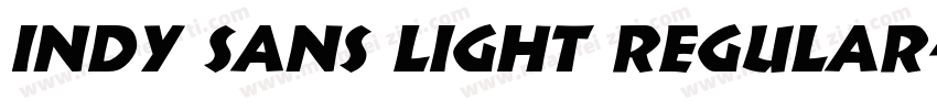 INDY Sans Light Regular字体转换